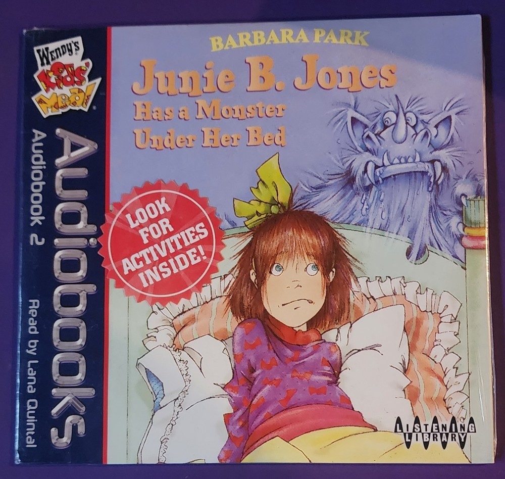 Junie B. Jones Has A Monster Under Her Bed by Barbara Park Audiobook CD Wendy's