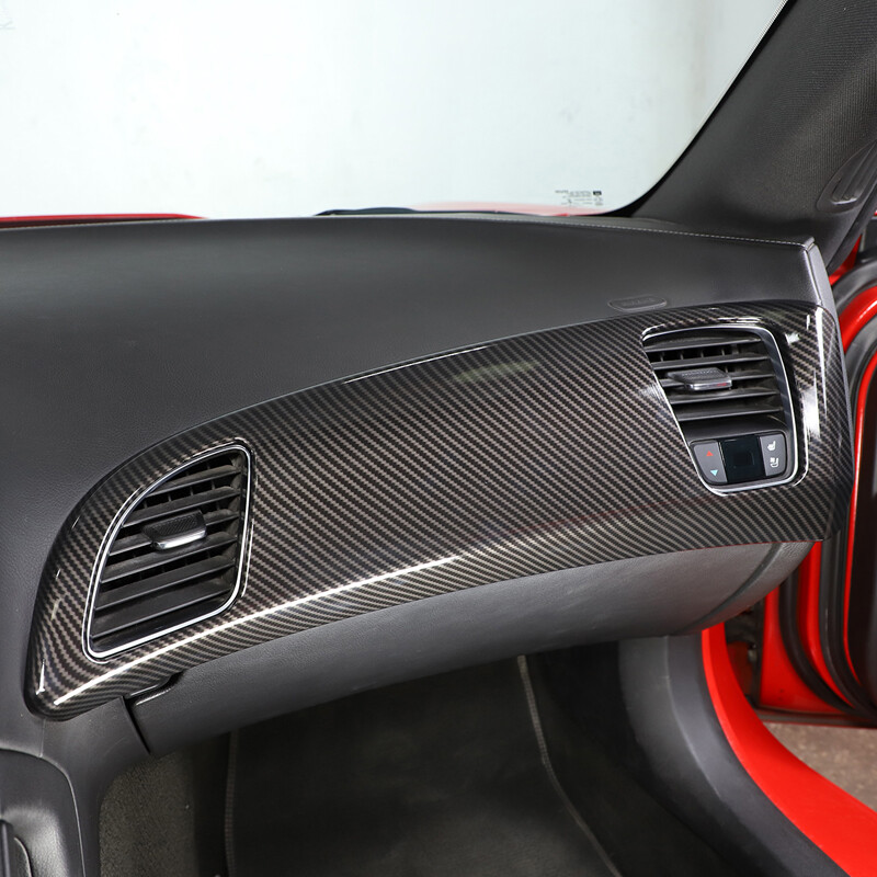 ABS Fiber Dashboard Trim Cover for Chevrolet Corvette C7 2014-2019-image
