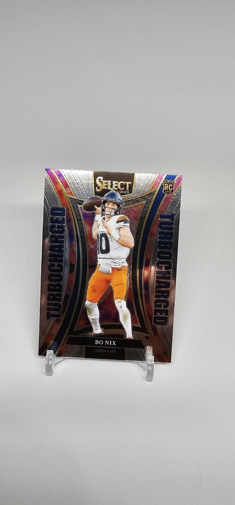 2024 Panini Select Turbocharged Bo Nix #16 Insert Rookie (RC) Denver Broncos
