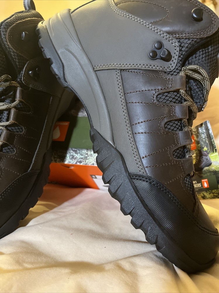 Ozark Trail Men's Hikers Waterproof 13 New Hiking Camping Trails Outdoor Brown