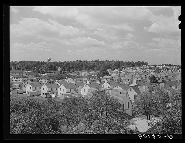 Photo:Greendale Wisconsin 1939 Residential Houses Skyline View
