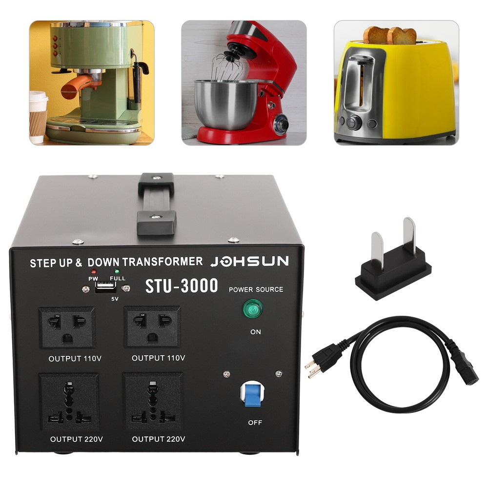 Heavy Duty 3000W Voltage 220V-110V 110V-220V Step Up/ Down Transformer Converter