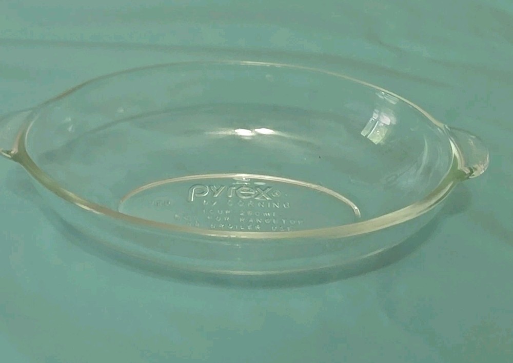 Vintage Pyrex 328 Oval Casserole Dish 1 Cup Clear Glass Corning USA