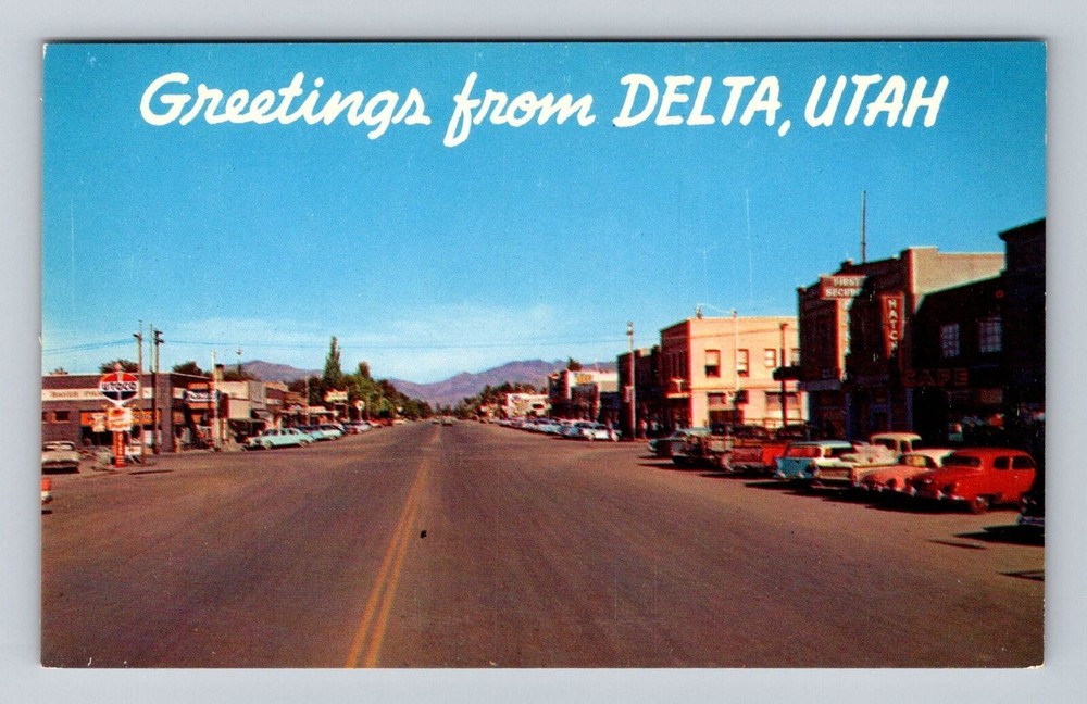 Delta UT-Utah, General Greetings, Scenic Mountain, Vintage Souvenir Postcard