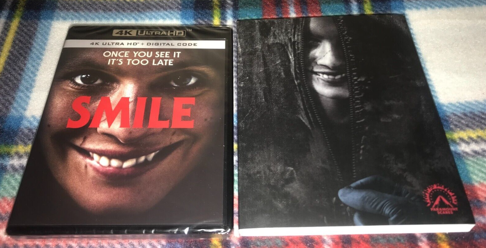 Smile 4K Blu-ray Digital Brand NEW Sealed w/ P. Scares Slipcover