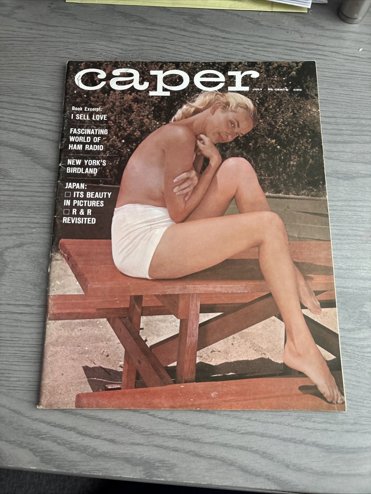 Caper Mens Magazine July 1961 Vintage Pinup Cheesecake NICE