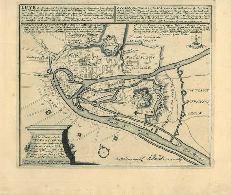 City map of Liege