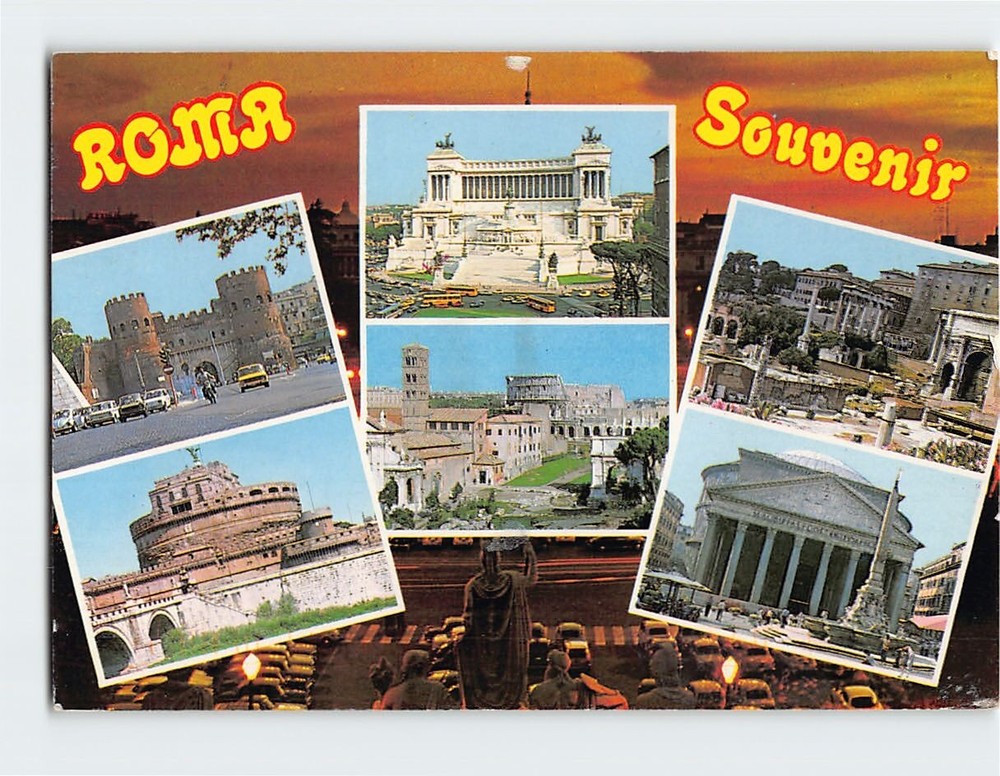 Postcard Souvenir From Roma Italy