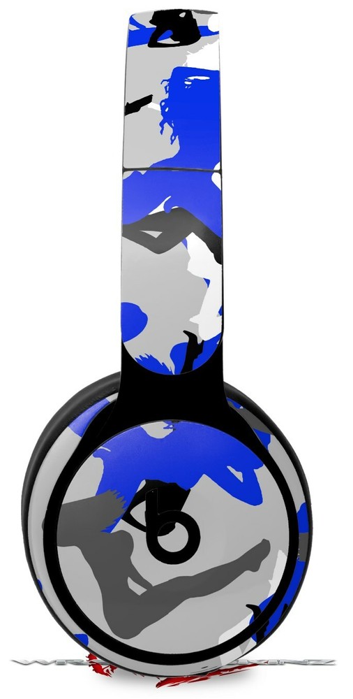 Skin for Beats Solo Pro Sexy Girl Silhouette Camo Blue BEATS NOT INCLUDED
