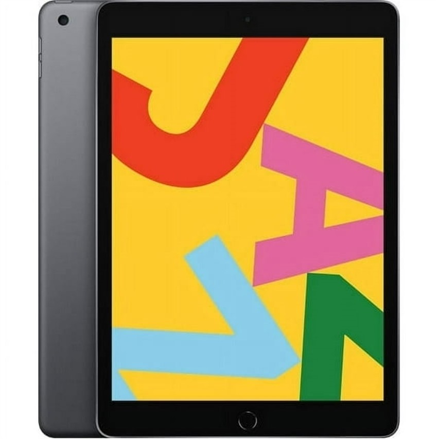 Apple 2019 iPad 7th Gen 10.2-inch Wi-Fi + Cellular, 128GB) Space Gray Excellent
