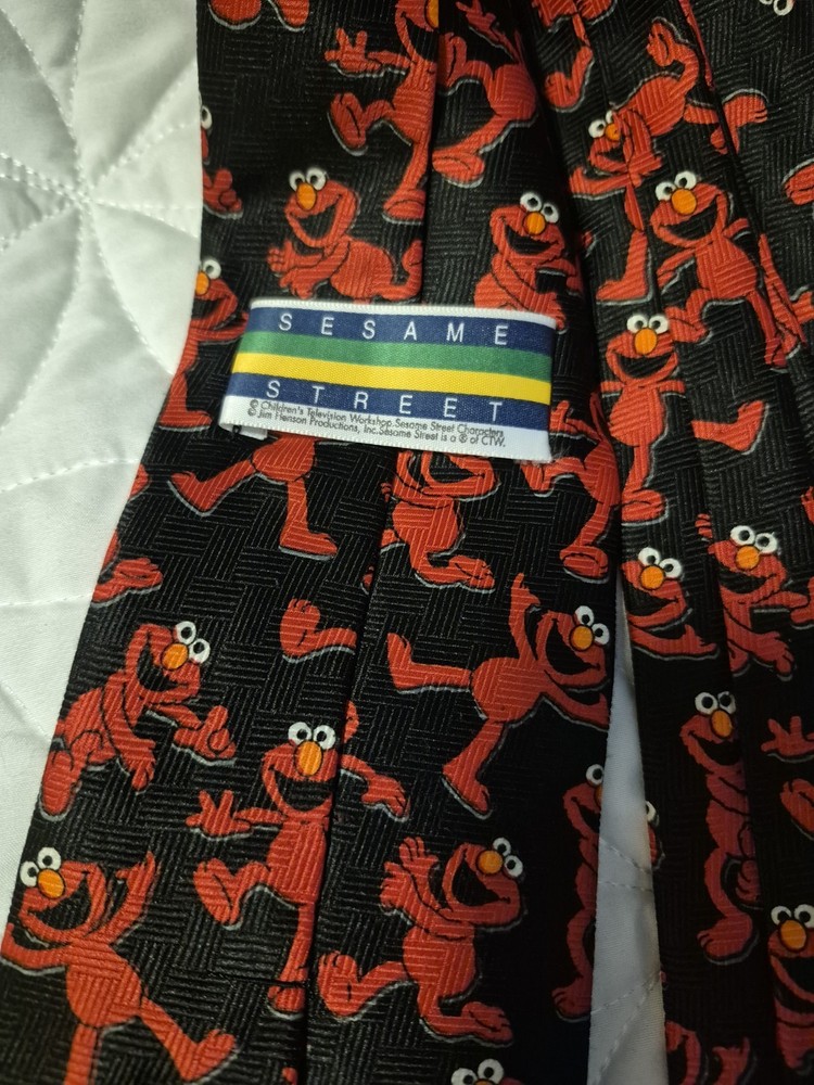 Vintage Sesame Street Elmo Necktie Collection Jim Henson Children's Workchop