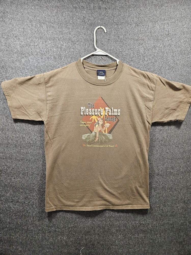 Men's Pleasure Palms Lounge Tee Size L Preowned Quick Ship