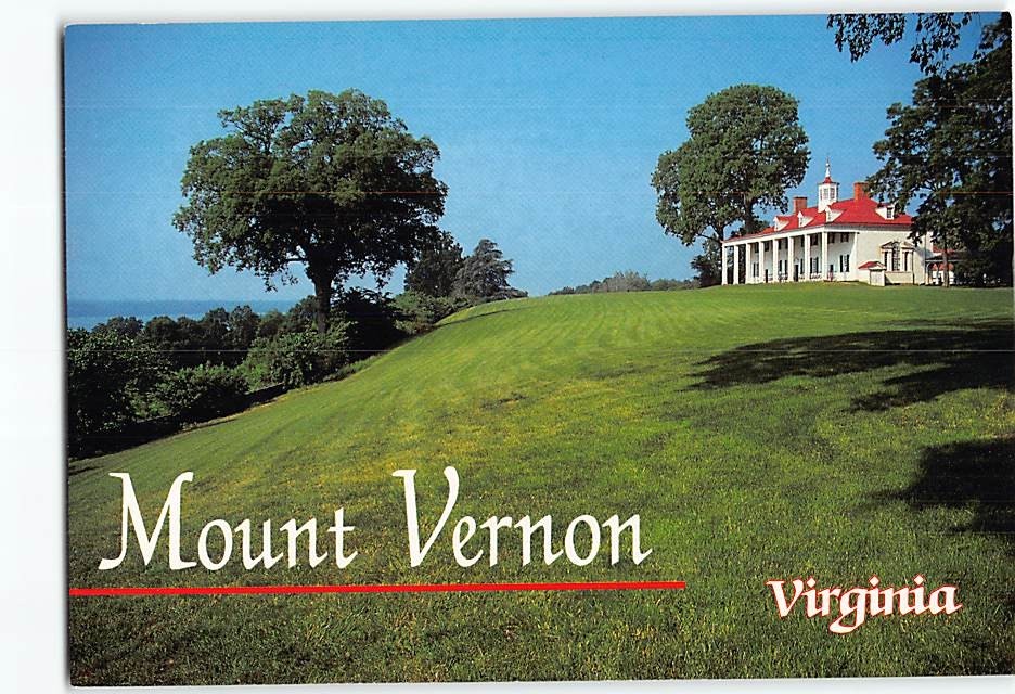 Postcard Mount Vernon Virginia USA