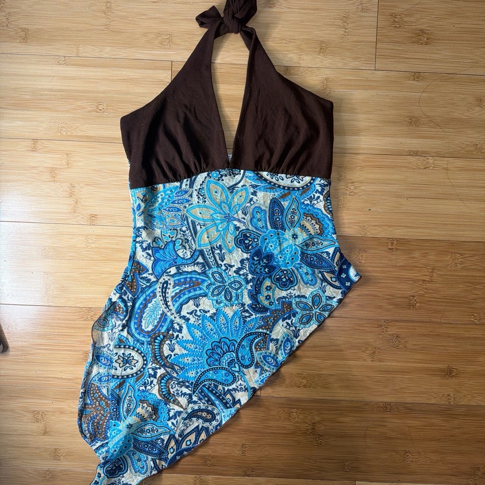Euro Paisley Halter Top