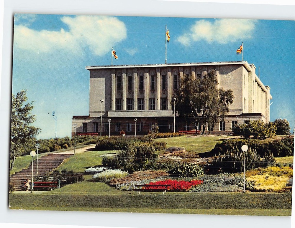 Postcard Mariehamn Town Hall Finland