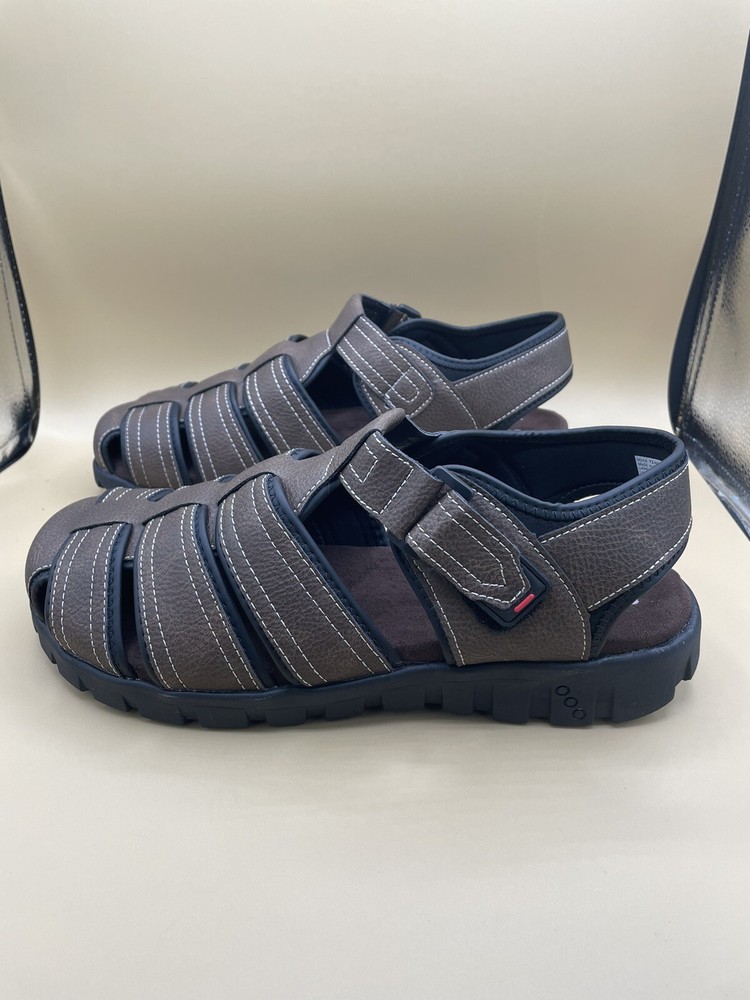 Sz 12 SONOMA Crosby Brown Men's Fisherman Sandals for Outdoor Sports NIB
