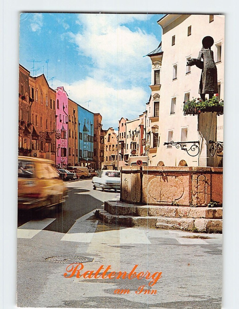 Postcard Main Street in Rattenberg Tyrol Austria