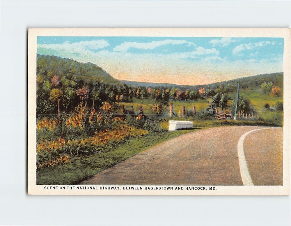 Postcard Scene On The National Highway Maryland USA