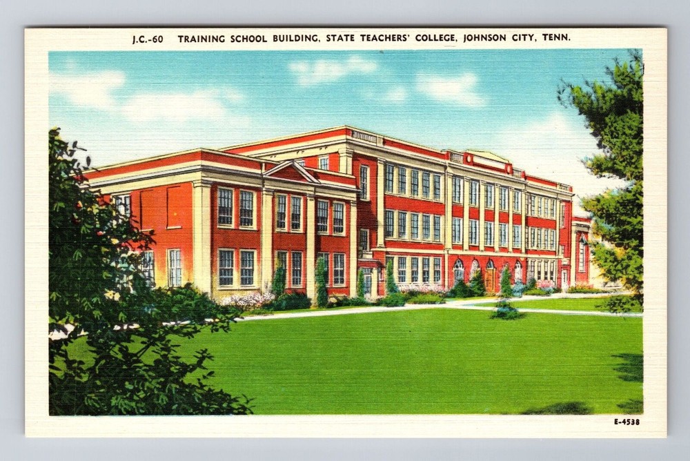 Johnson City TN-Tennessee, State Teacher College, Vintage Souvenir Postcard