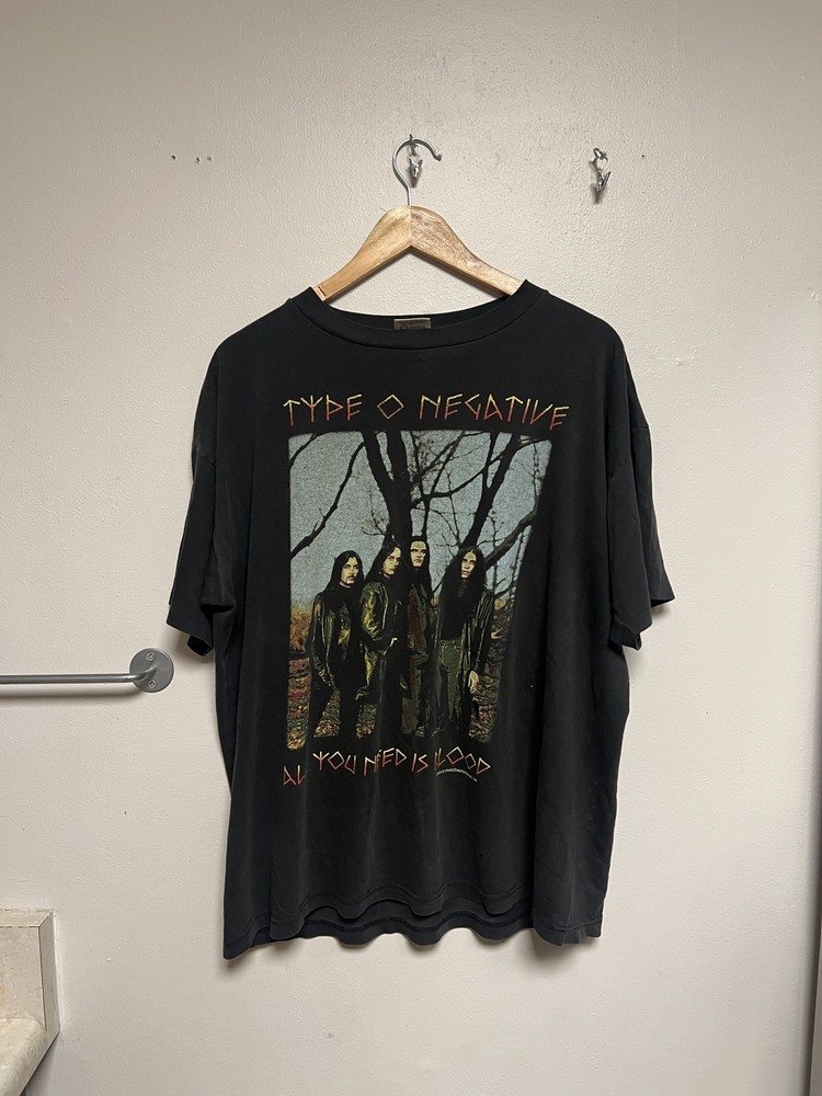 ‼️Very Rare Vintage Type O Negative all you need is blood vintage shirt Xl