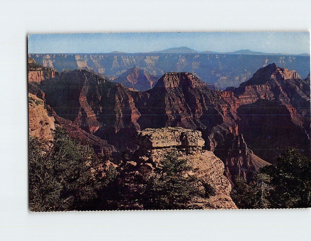 Postcard Bright Angel Point Grand Canyon National Park Arizona USA