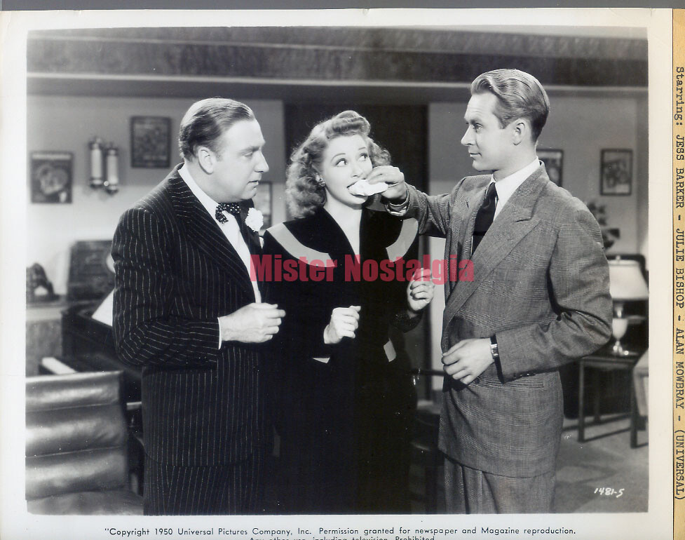 Vintage Photo 1946 Jess Barker, Julie Bishop, Alan Mowbray Idea Girl
