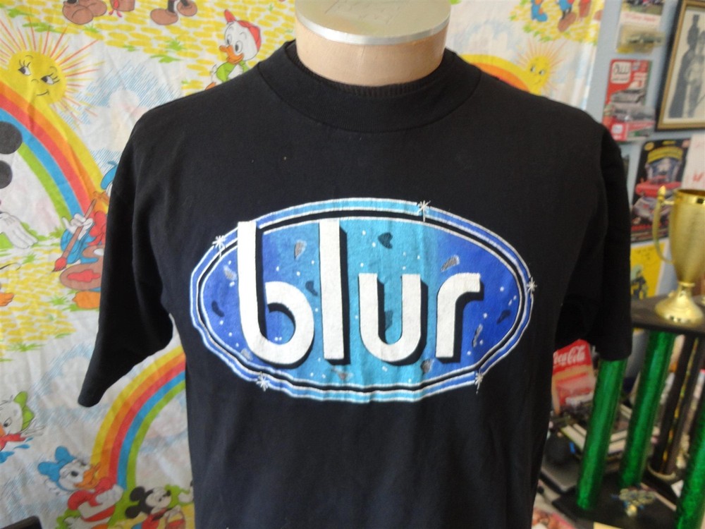 Vintage 90s BLUR Tour T-Shirt Size L Brit Pop