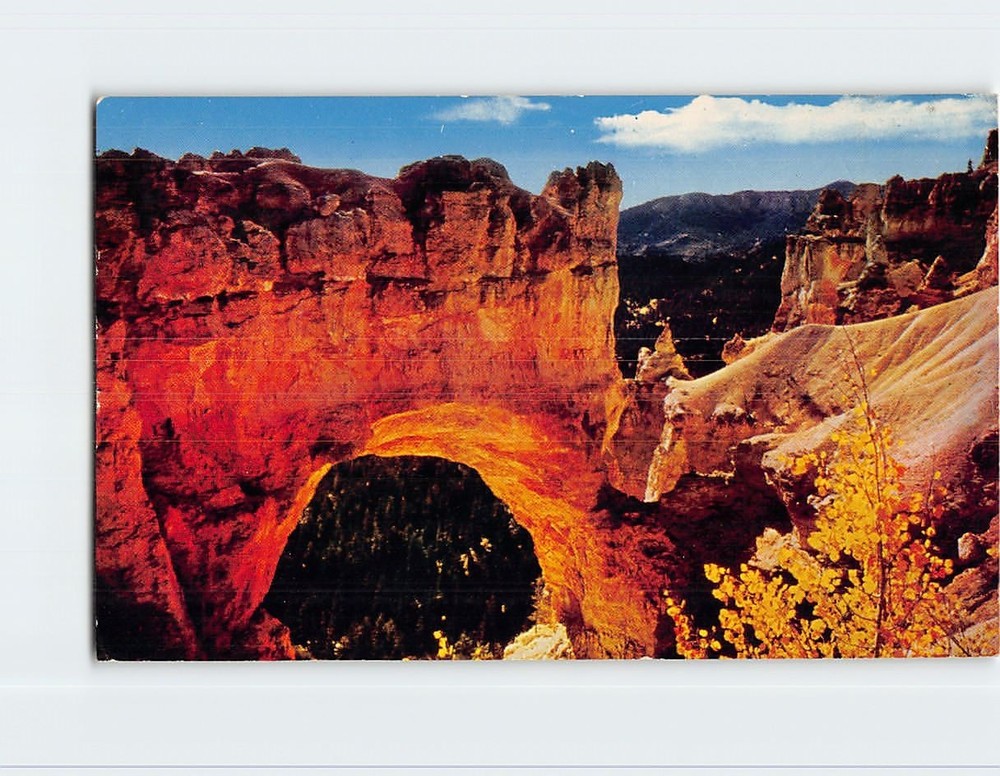 Postcard Natural Bridge Bryce Canyon National Park Utah USA
