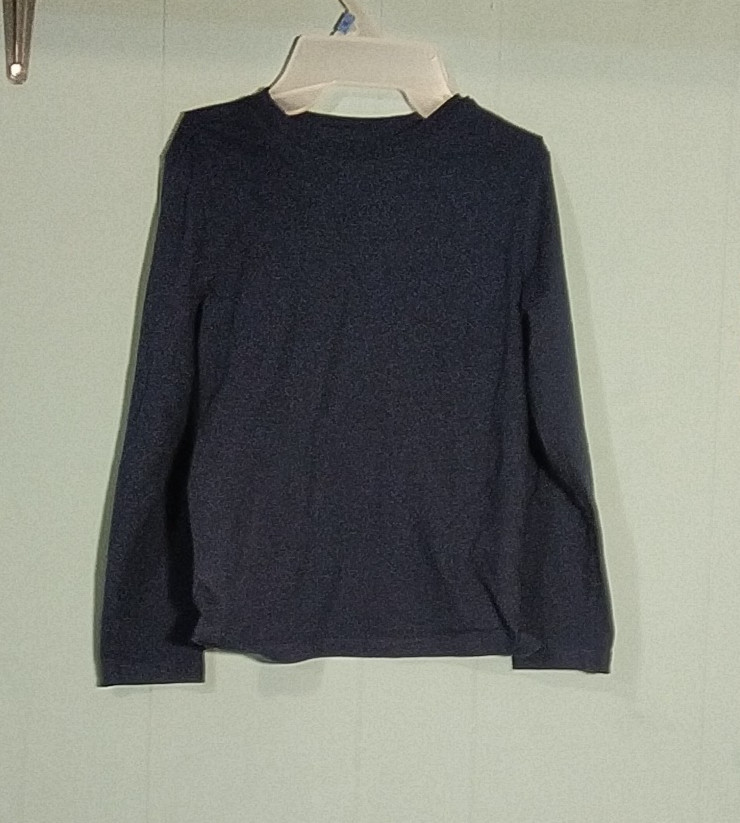 Cat & Jack Long Sleeve Blue Shirt Boys Size S Small 6/7 Solid Blue