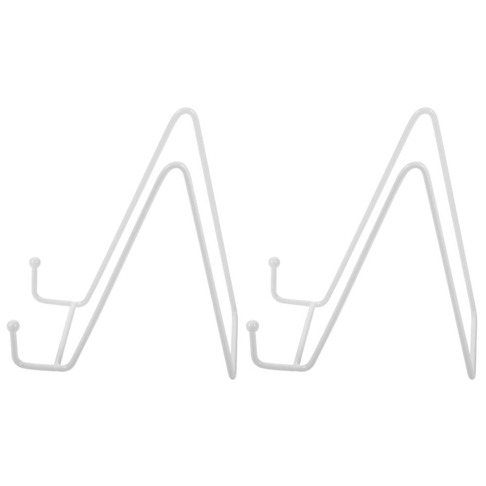 2 Pcs Trading Plate Stand Photo Frame Triangular Design Display Office