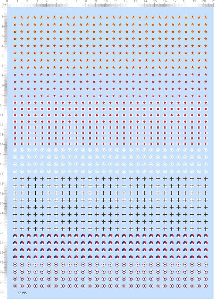 1/144 US CHINA JAPAN GERMAN FRANCE Tank Panzer Markings Model Water Slide Decal