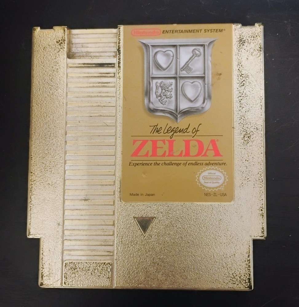 UNTESTED The Legend of Zelda (Nintendo NES) Gold Cartridge Original No Case