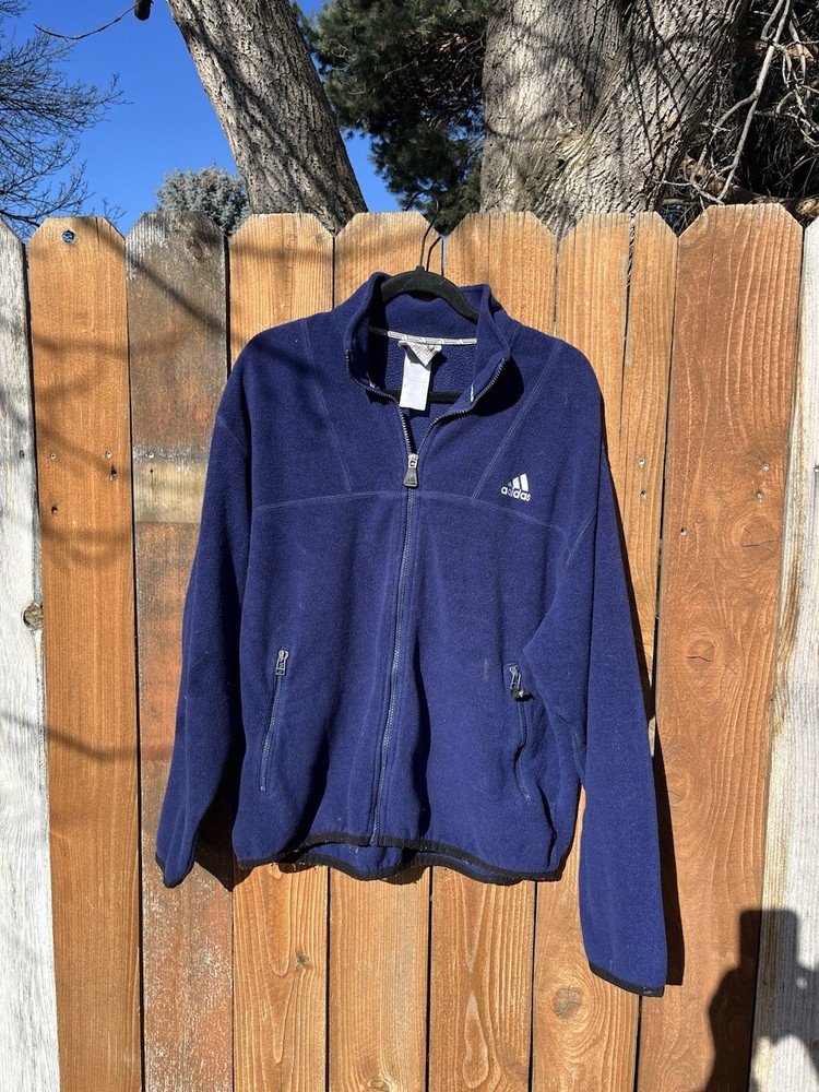 Vintage 90s Adidas Fleece Jacket (Men’s Large)