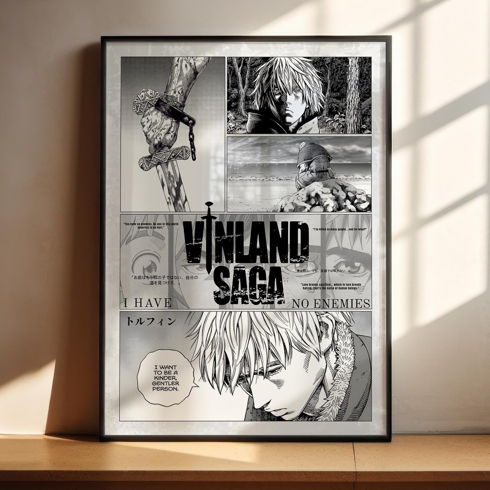 Vinland Saga Thorfinn Anime Poster Viking Manga Wall Art Print Gift