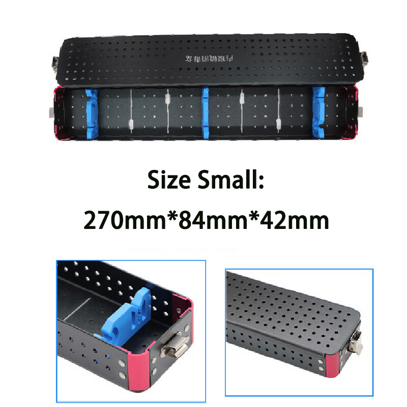 Aluminium alloy endoscope medical instrument sterilization Tray container box