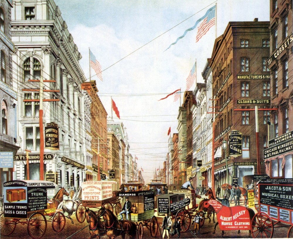 Decor Poster. Fine Graphic Art Design. Carriages selling. Home Wall Art. 2046