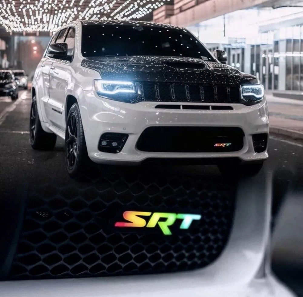SRT Light Up Front Grille Badge/Emblem LED RGBw Bluetooth Controlled
