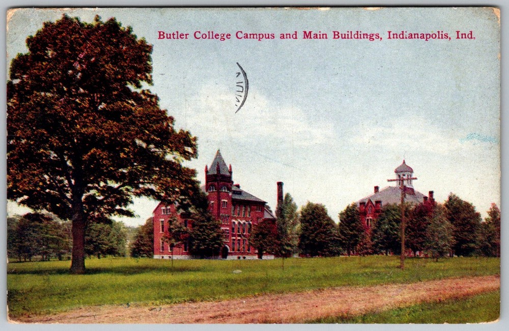 Antique Postcard Butler College Main Buildings Indianapolis, 1910s