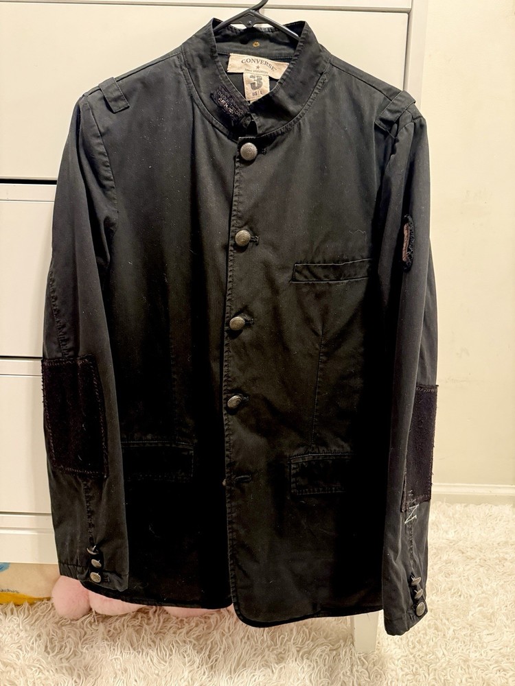 John Varvatos Star USA Men’s Black Canvas Converse Cotton Blazer - Sz LargeOriginally $149