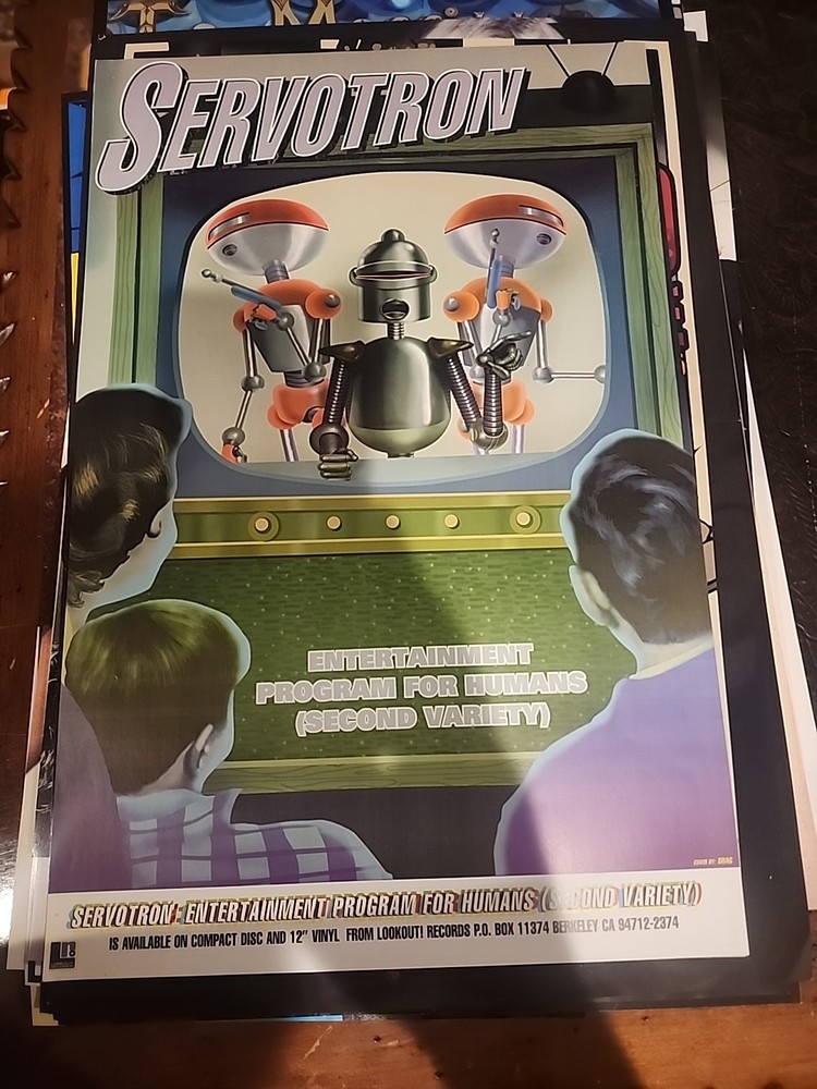 Servotron Entertainment Program  Original CD/Album Release Promo Poster 11x17