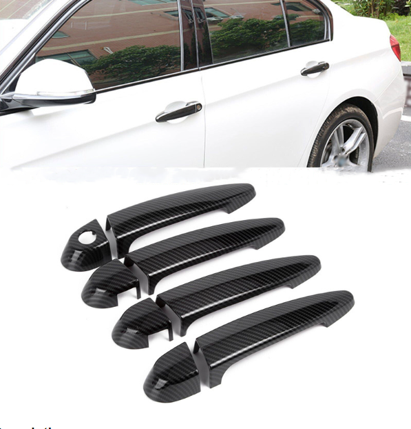 Carbon Fiber ABS Door Handle Cover Trim For BMW E90 E91 X1 X3 X5 X6 2006-2018