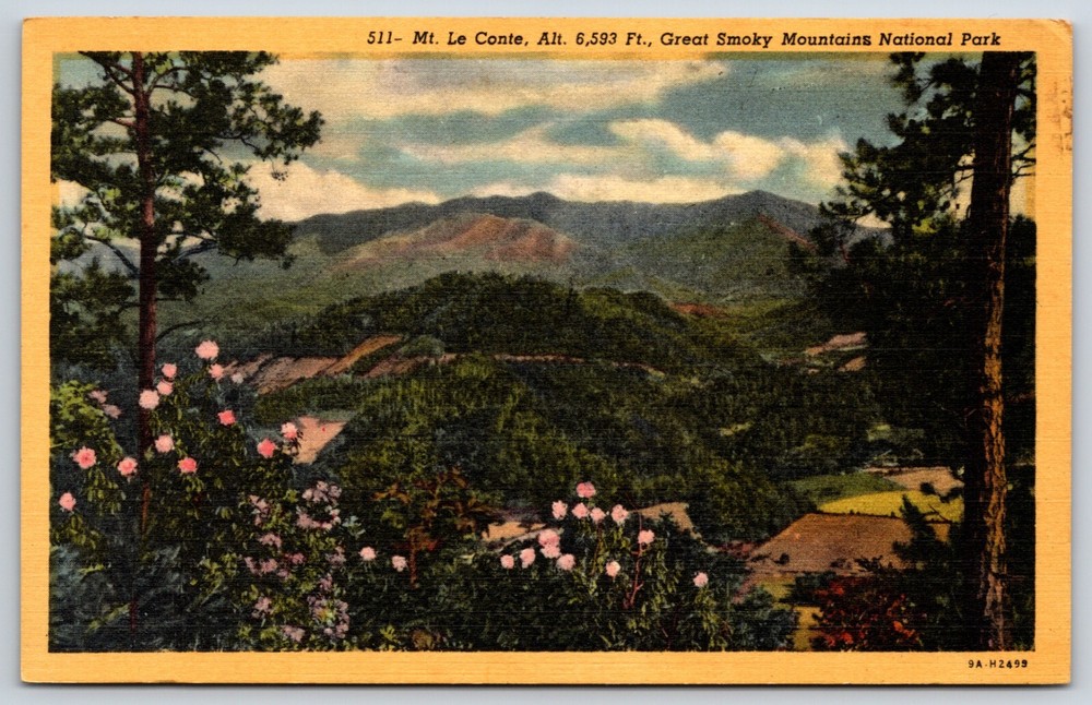 Postcard Mt. Le Conte, The Great Smoky Mountains National Park Unposted
