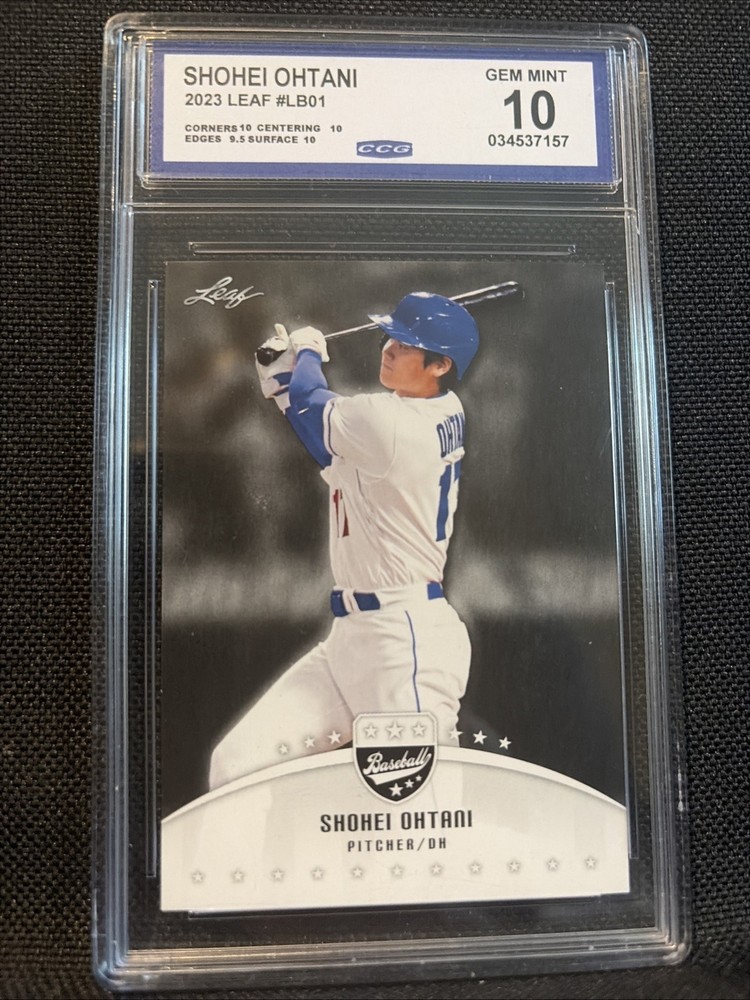 2023 Leaf Baseball SHOHEI OHTANI Gem Mint 10 #LB-01, CCG Graded