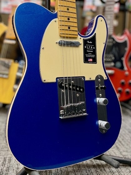 Fender American Ultra Telecaster Cobra Blue Maple 2021 electric guitar