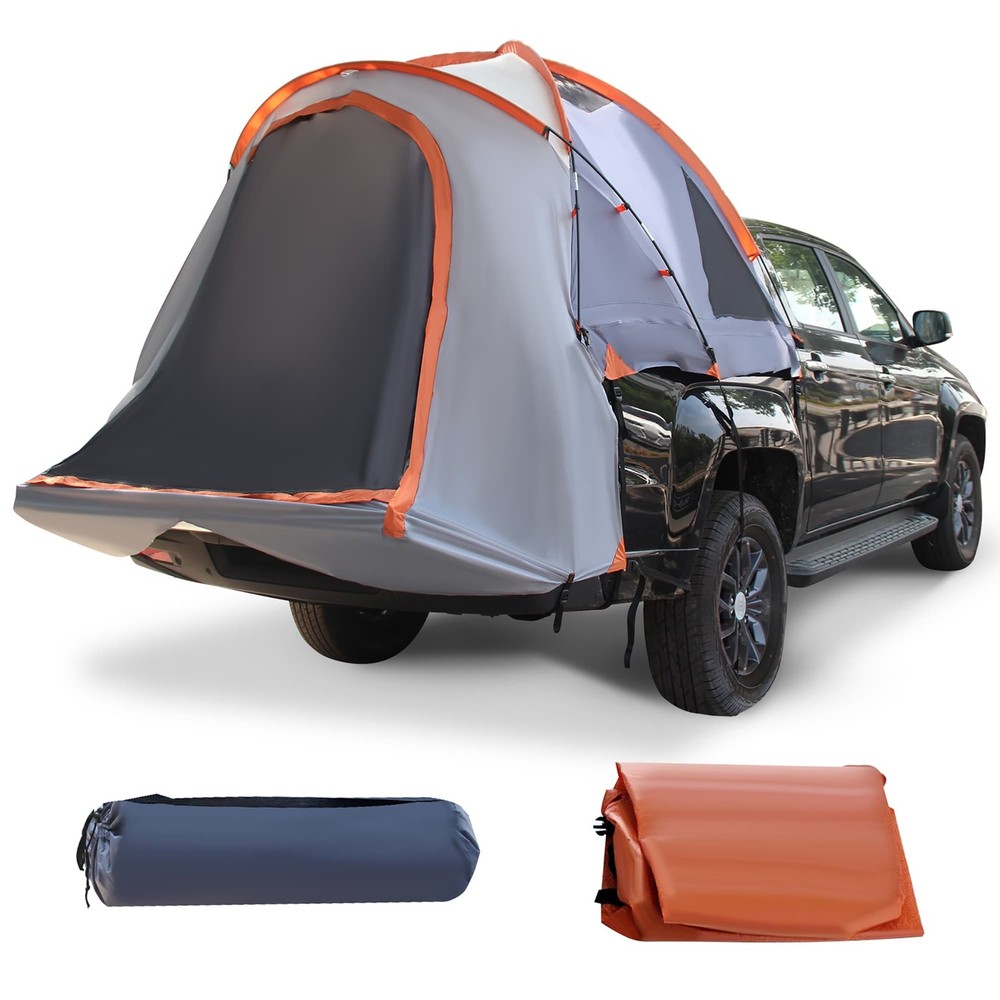 Compact 5-5.2ft Short Bed Truck Tent with Carry Bag for Pickup Camping