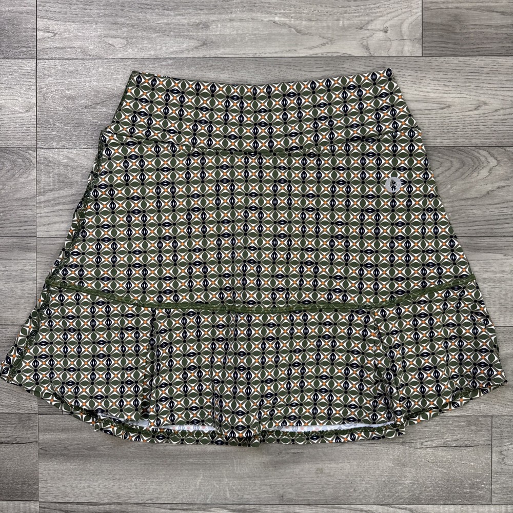 Women's Dona Jo Tennis Golf JoJo Skort Green Print sz 1 / Small