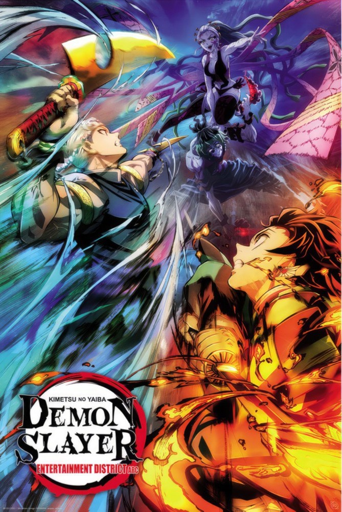 Demon Slayer - Anime TV Show Poster (Season 2 - Key Art) (Size: 24