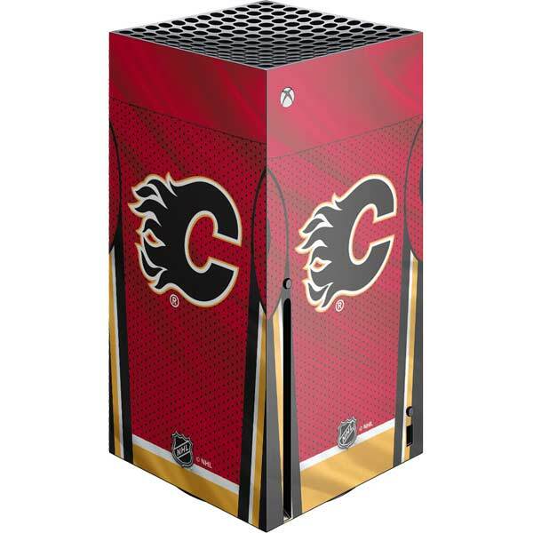 NHL Calgary Flames Xbox Series X Console Skin - Calgary Flames Home Jersey