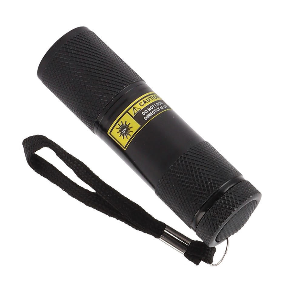 Compact 9-LED UV Flashlight 395nm Purple Light for Pet Urine Detection and AC BX Inspection-image