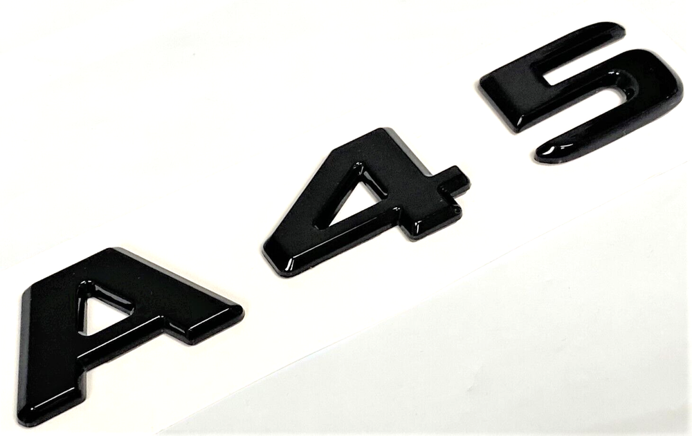 A45 BLACK FOR MERCEDES REAR TRUNK EMBLEM BADGE NAMEPLATE DECAL LETTER NUMBERS